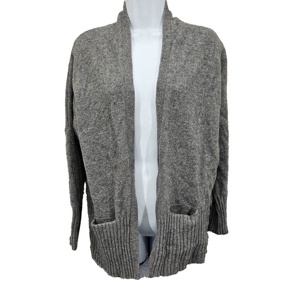 J.Crew Womens Cardigan Wool Cashmere Sweater Pockets Gray Coastal Grandma Size S - Picture 4 of 12